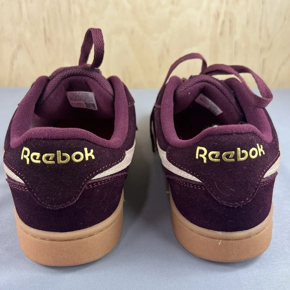 Reebok Forte Lounger Women's Size 10 Red Suede Retro Gum Sole Tennis Shoes